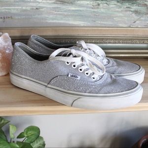 Silver Sparkle Vans
